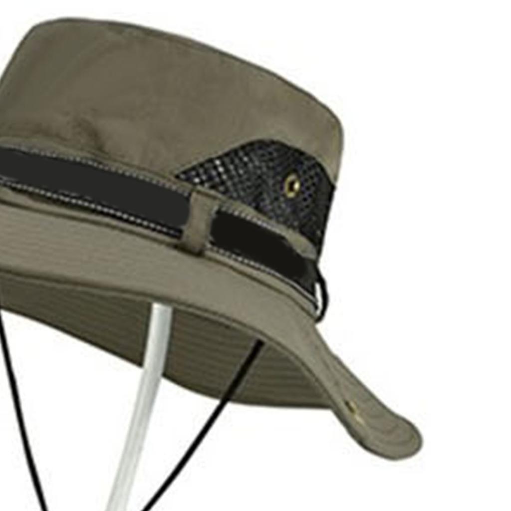 Men s Fisherman Hat   Outdoor Fishing Sunscreen Face Cover UV   Big Brim