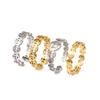 Vintage Hollow Lucky Ring Gold Silver Plated Coin Money Catcher Finger Rings
