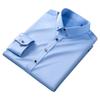 Trendy Iron-Free Slim Fit Mulberry Silk Shirt with Rhinestone Buttons and Turn-Down Collar