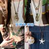 Ethnic Style Pearl Flower Pendant Necklace New Chinese Niche Versatile Collarbone Chain Retro Fashion Temperament Necklace Women
