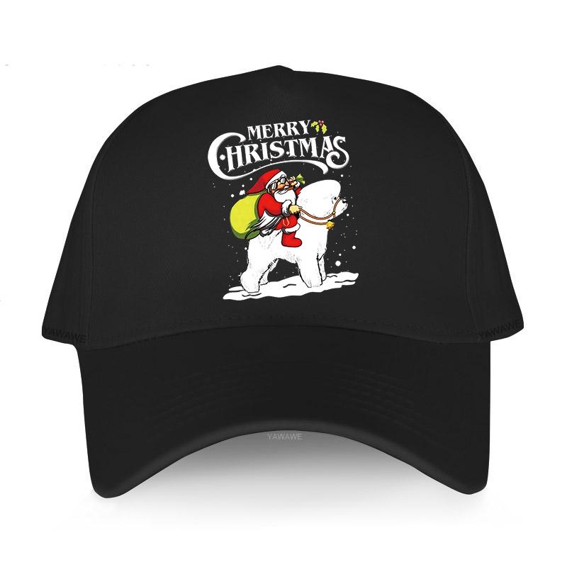 

Men Baseball Cap High Quality hats Unisex Snapback Bichon Frise Merry Christmas Santa Dad Caps outdoor summer short visor hat