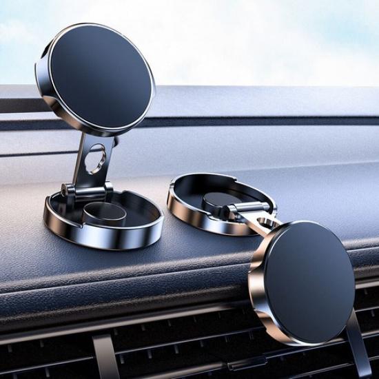 360° Rotating Magnetic Phone Holder Stand Car Dashboard Mount Kit Accessories