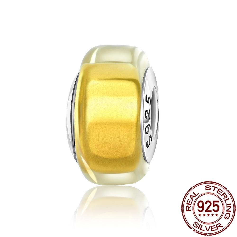 New Designer Charms Copper Colorful Murano Glass Beads Suitable For Genuine Fashion Bracelet Necklace Diy Jewelry