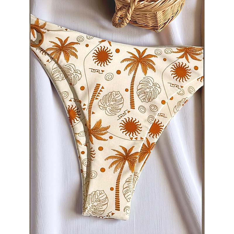 New Sexy Print Bikini Women Swimsuit Female Thong Swimwear Two Pieces Bikini Set Mini Micro Bathing Suit Swim Lady