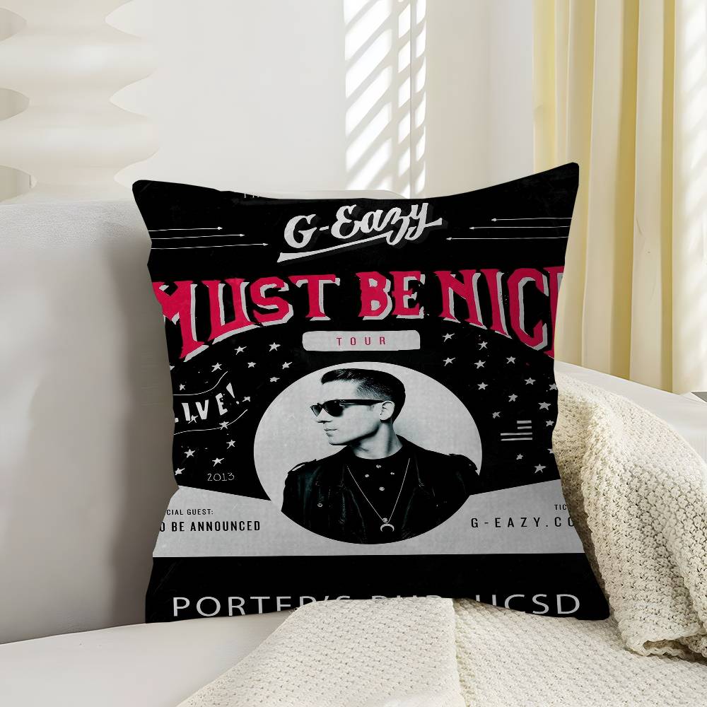 G Eazy Rap Hip Hop Star Singer Pillow Gifts Home Office Furnishings Bedroom Sofa Car Cushion Cover case xcm