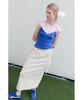 Forev Melange Knit Long Skirt - Sage Green