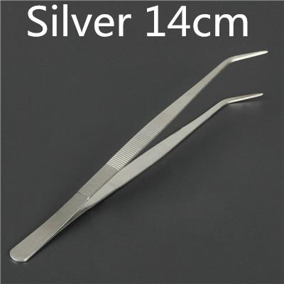 

14/16/18/20/25/30cm Kitchen Cooking Medical Tweezer Tong With Comfortable Ridged Handle,for Medical,Kitchen Bar Accessory