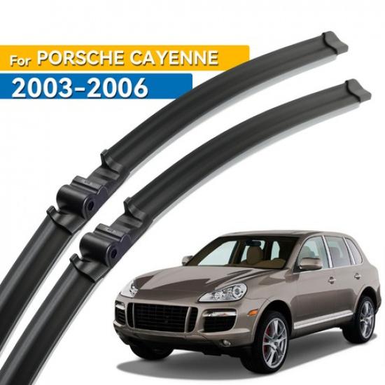 

Pair of Front Windshield Wiper Blades For Porsche Cayenne 03-07 26 26 Brush