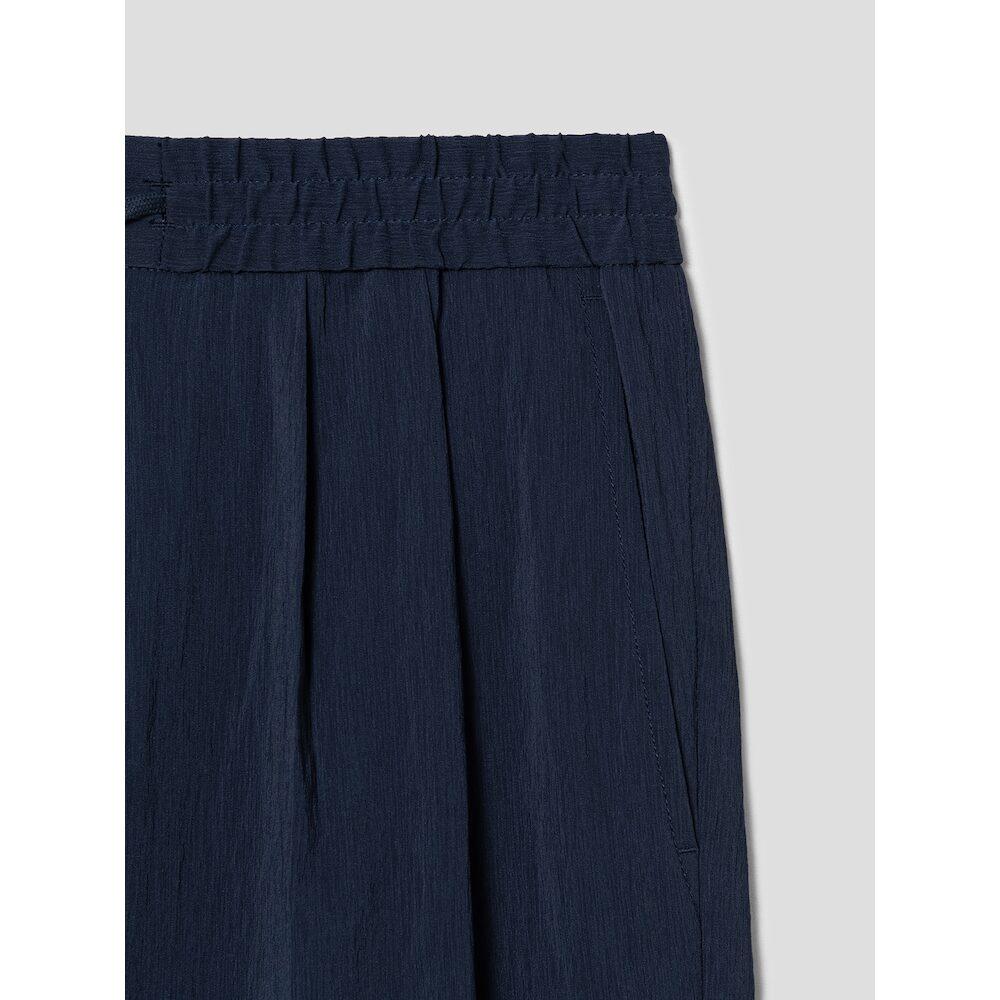 SHIFT.G Officer Pleats Slacks Navy