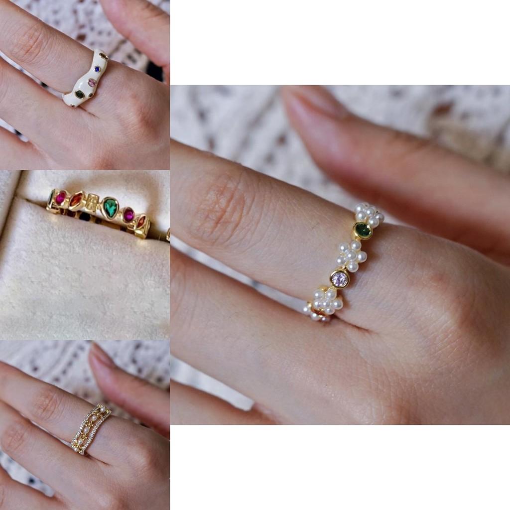 Crafted Beautifully Adjustable Copper Ring With Radiant Rainbow Colors For Womens Style