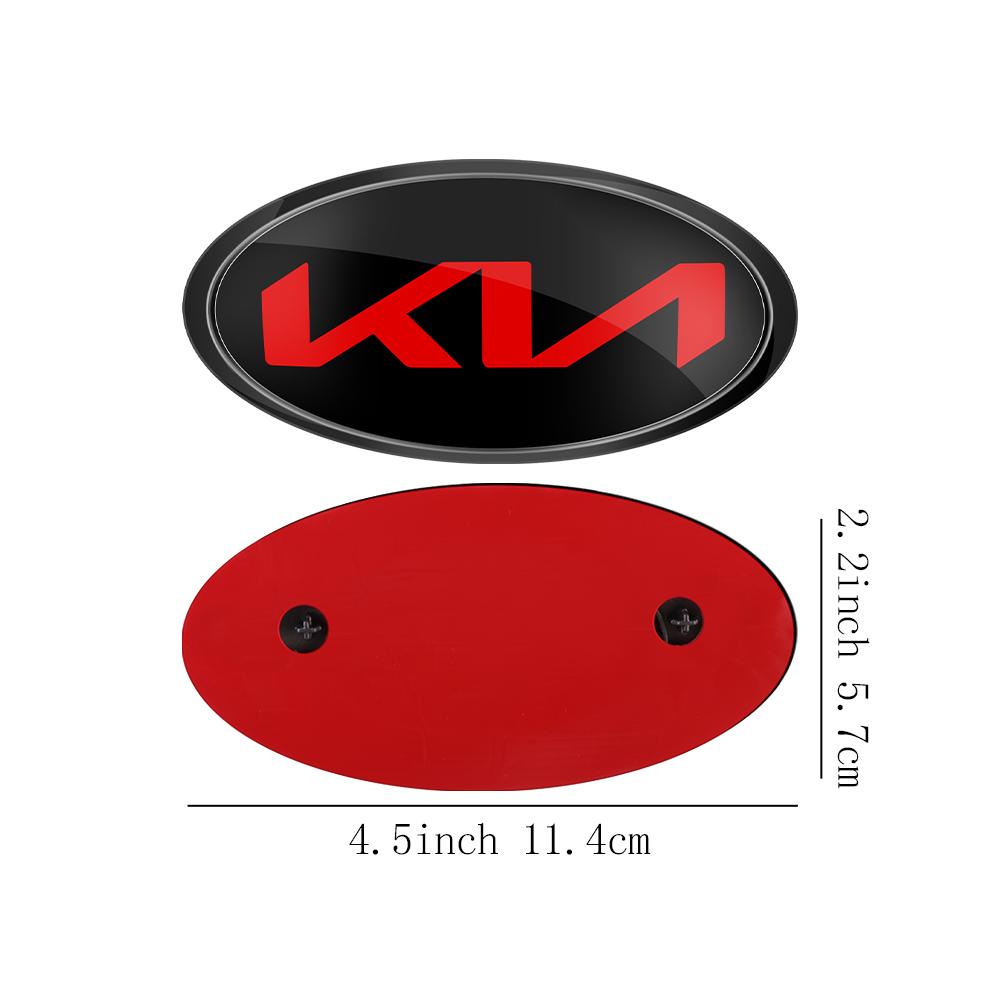 1 Stück Auto Frontklappe Emblem Heckklappe Abzeichen Aufkleber für Kia Rio Picanto Sportage Niro Morning Ceed Optima Seltos Sorento Cerato