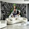 Roronoa Zoro Wall Tapestry Aesthetic Wall Hanging Printed Fabric Blanket Decorative Tapestries for Bedroom Living Room Home Decor