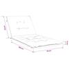 Sun Lounger Cushion GEMERT 100percent  Polyester Wine Red