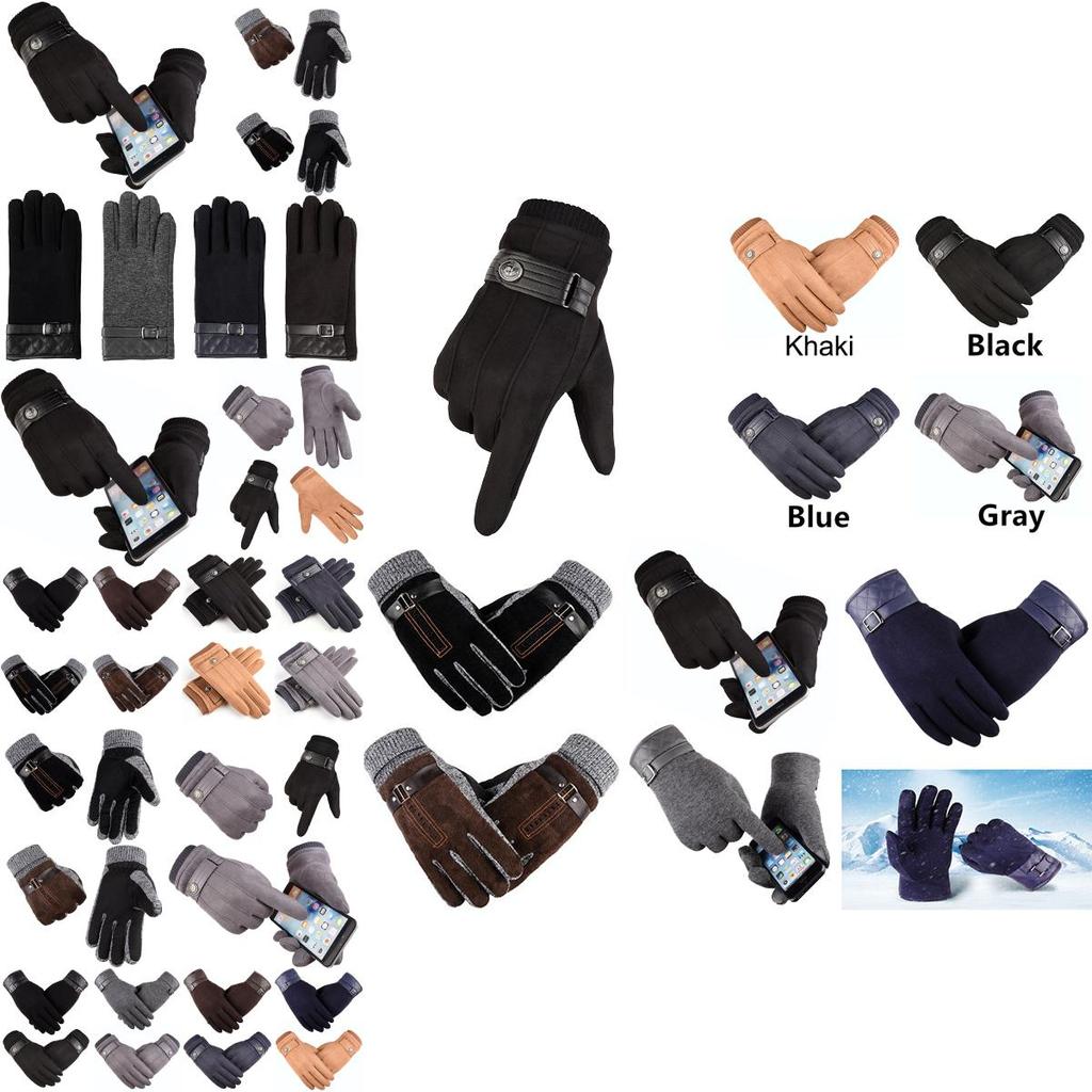 Winter Windproof Waterproof Anti-slip Thermal Touch Screen Gloves For Men And Women