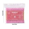 100 Pcs/Pack New Pink Disposable Cotton Swab Double Head Ear Clean Clean Wooden Sticks Cotton Swab Sticks Home