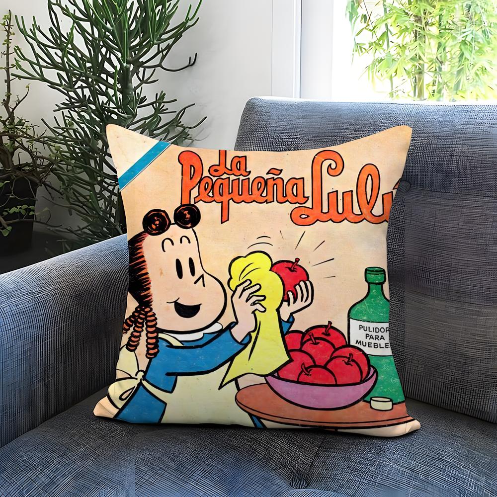 The Little L-Lulu Show Cushion Cover Comfortable Reversible Pillow Cover Ideal for Car Sofa Bedroom & Beyond