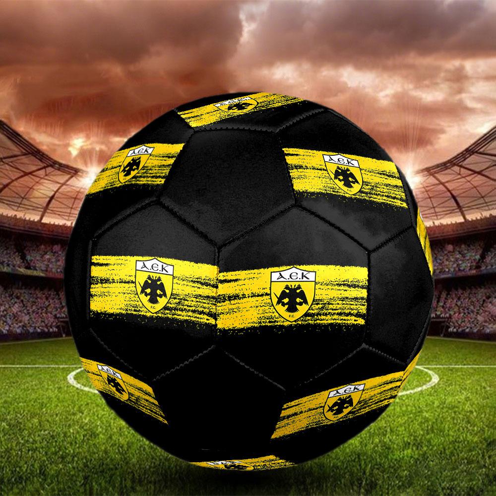 1pc AEK Athens F.C Soccer Ball Size 5 Indoor Soccer Ball Fashion Colorful Backyard Game - Great For Sports Fans Gift HE19
