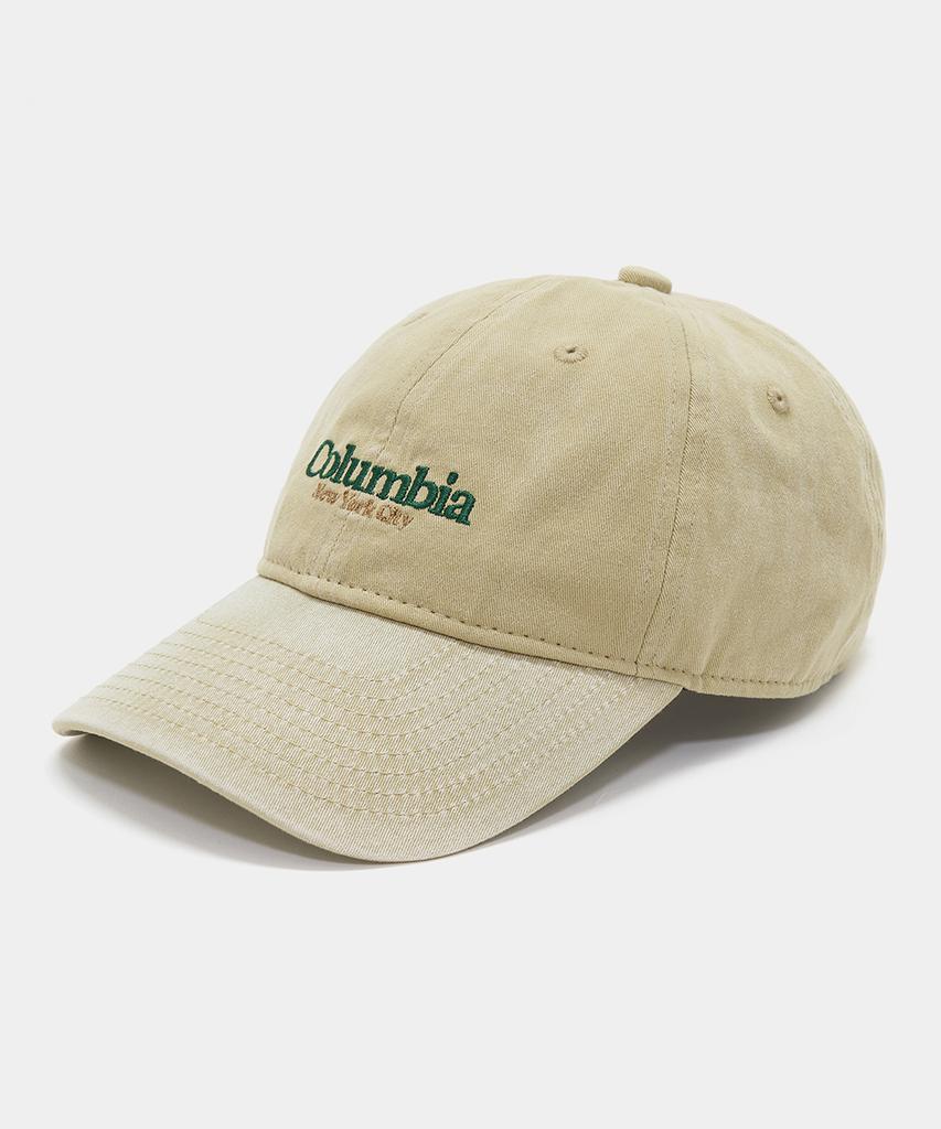COLUMBIA UNIVERSITY Nyc Emb Washed Oversized Cap_Beige