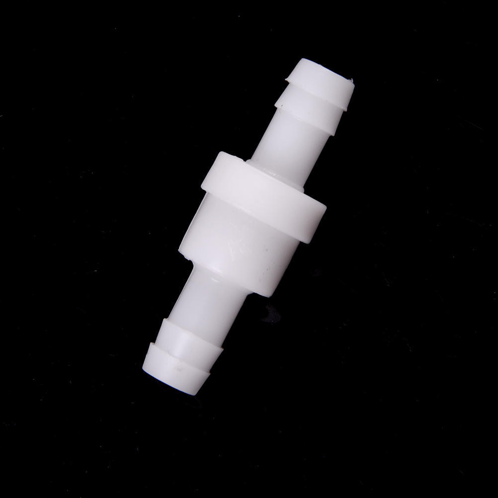 1Pcs White 4mm/6mm/8mm/10mm/12mm Plastic One Way Inline Check Valve Fuel Gas Liquid Water