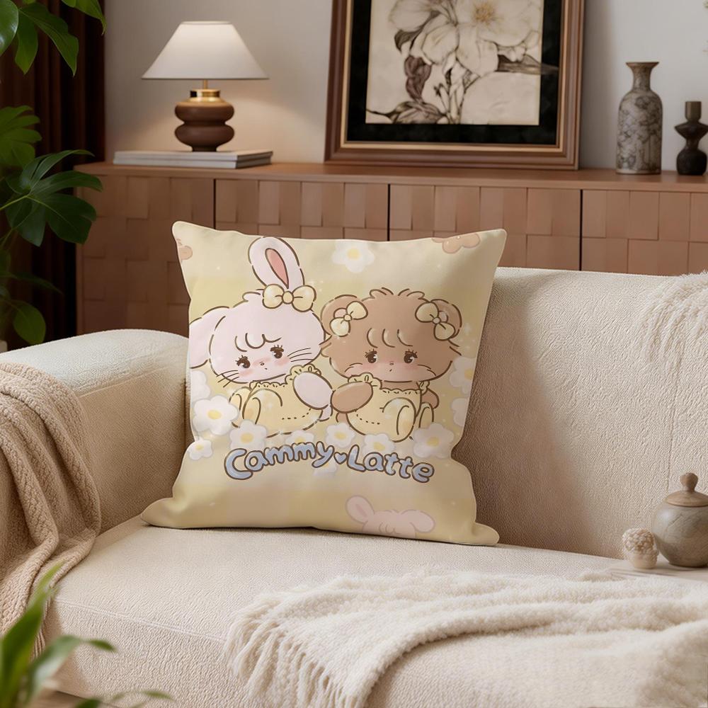 Cute Mikko Cushion Cover Cushion Cover Set 4Pcs 50X50 45X45 40X40 Pillowcase Decorative Sofa Home Decor