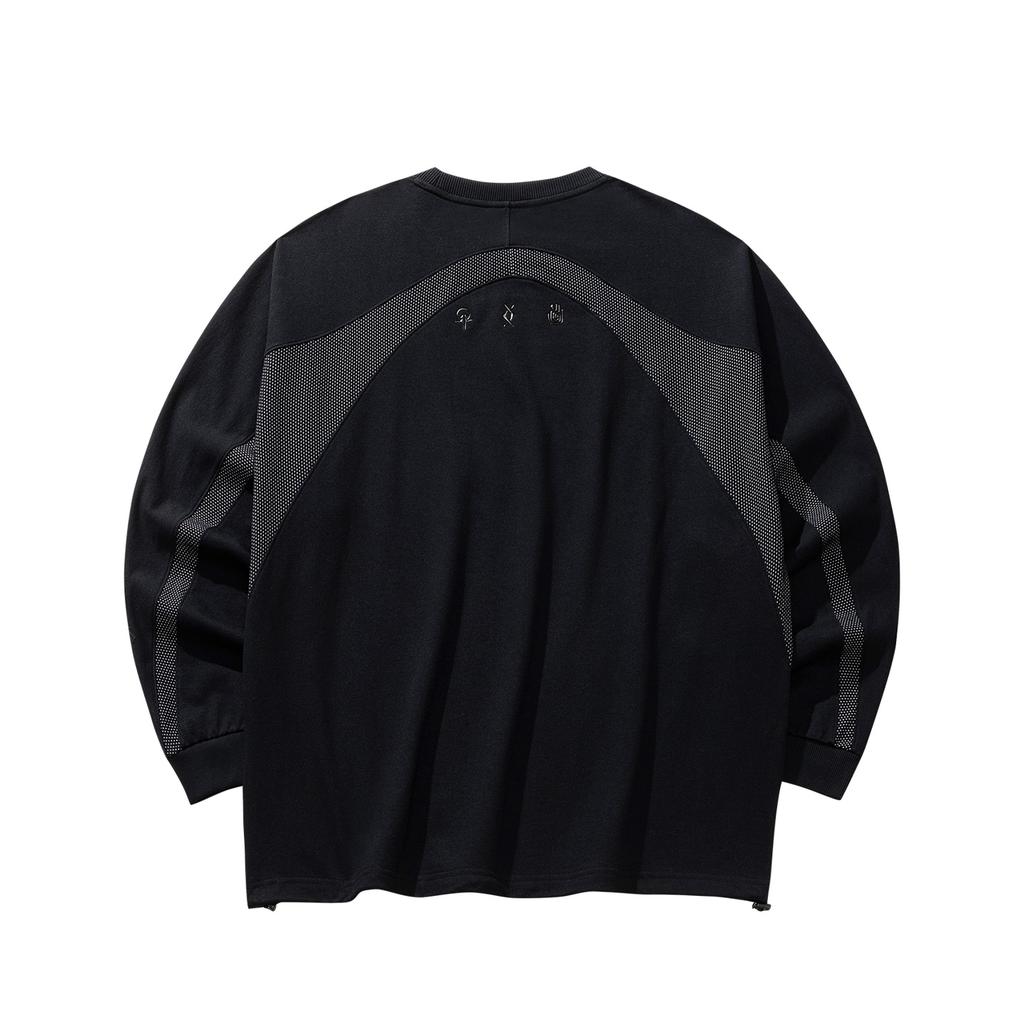 Anta Autumn Kyrie Basketball Series Long Sleeve Knitted T-Shirt Unisex Tops 972611402-1