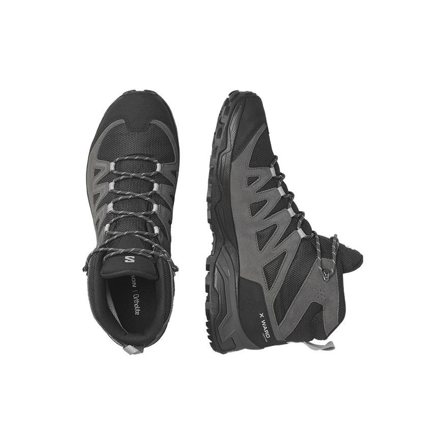 Salomon X Ward Comfortable Mountain Mid Outdoor Functional Shoes Men Shoes Black L47181700