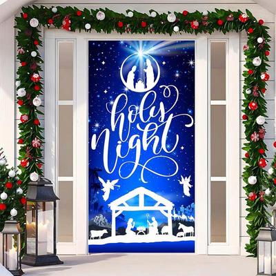 Garage Door Christmas Banner Christmas Nativity Scene Backdrop Christmas Garage Doors Banners Christmas Garage Door Cover