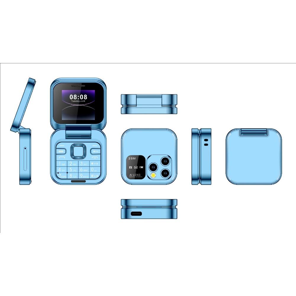 

I16mini Мини раскладушка Две SIM-карты Двойной режим ожидания Телефон для пожилых без смарт-функций Мобильный телефон с одной внешней кнопкой