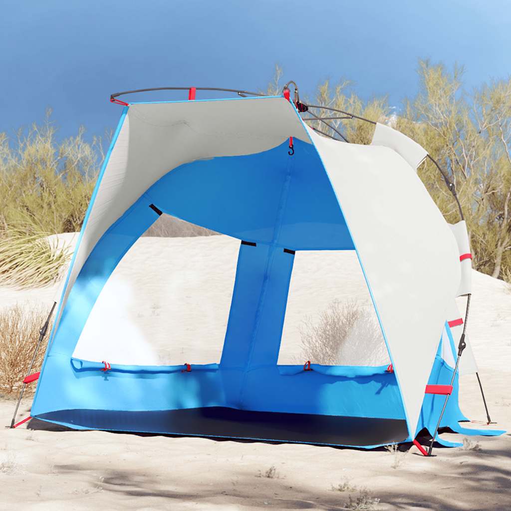 Vidaxl Beach Tent, 2-Person, Blue, Waterproof