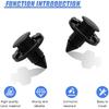 20PCS Push Type Car Bumper Fenders Liner Retainers, 8mm Plastic Auto Splash Shield Fastener Clip, Universal Vehicle Body Panel Rivet Trim Clip