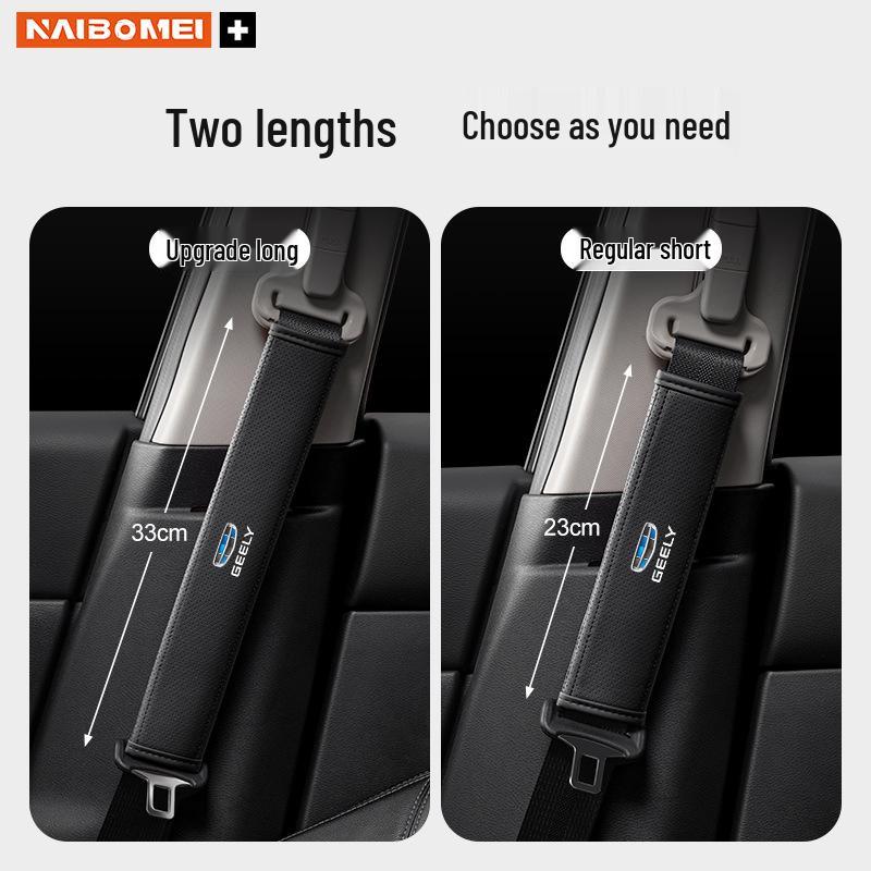 Car Seat Belt Shoulder Protector for Geely Xingyue, Binyue, Emgrand, Borui, Geometry ICON