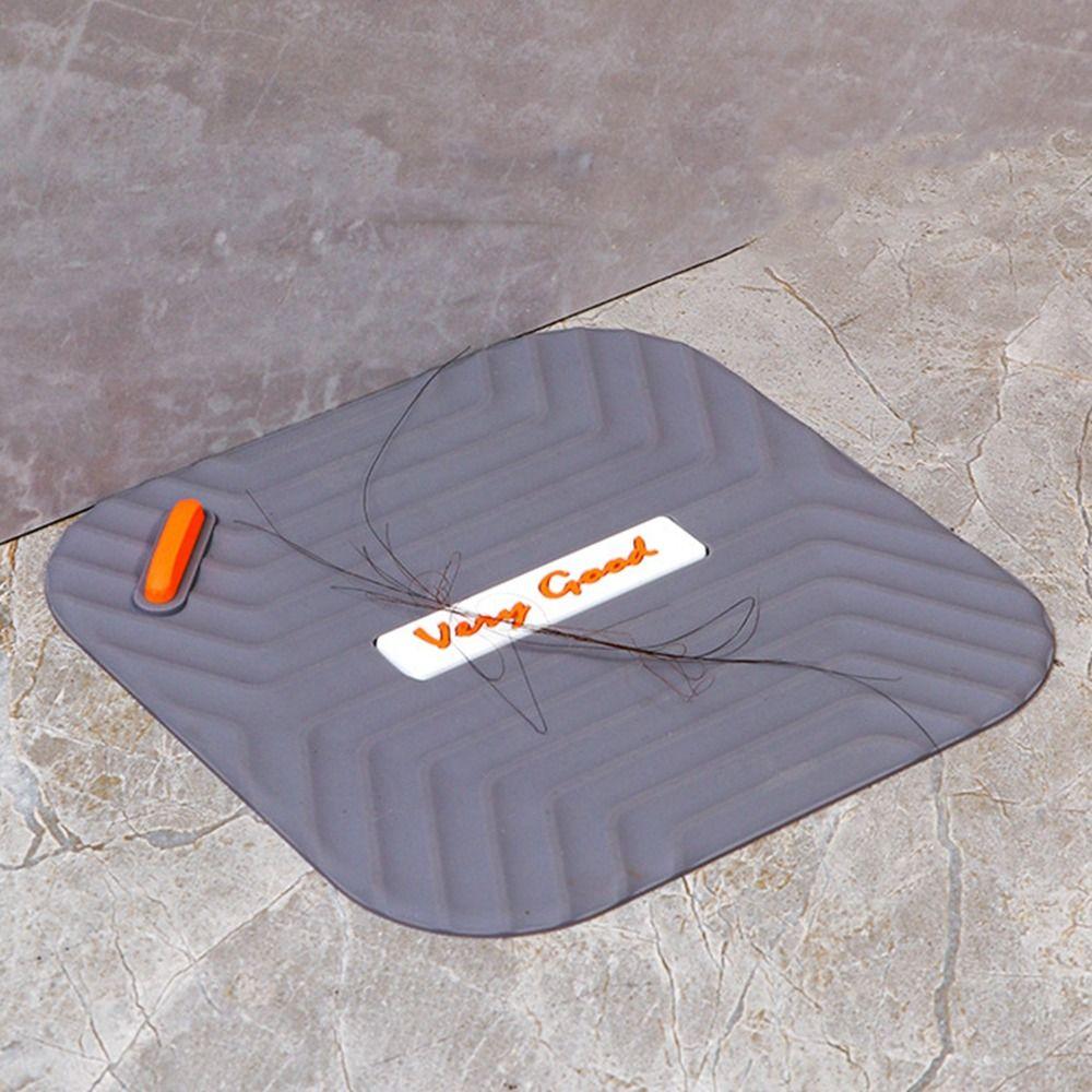 Silicone Floor Drain Cover 15*15cm Water Stopper Durable Shower Deodorant Pad  Sink
