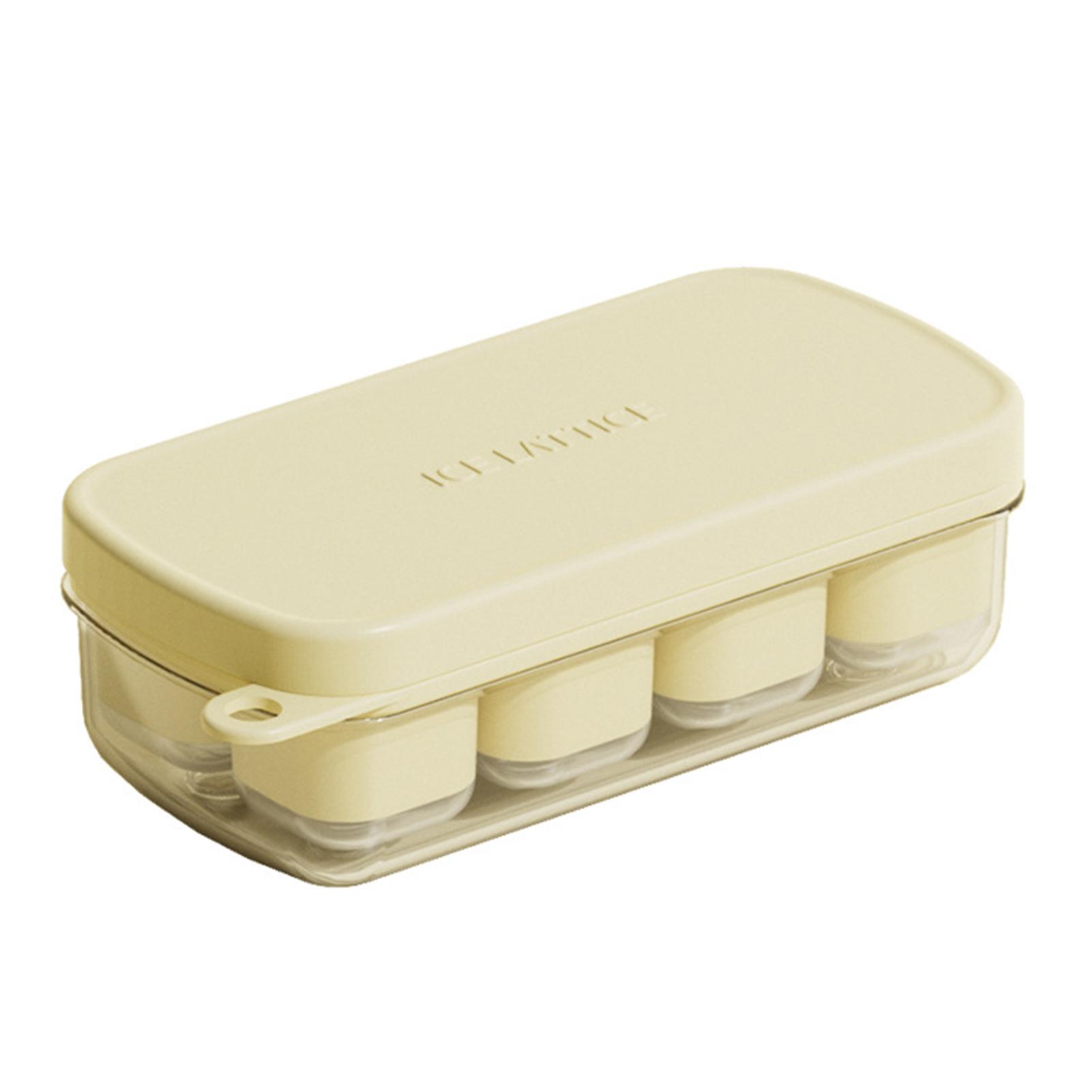 

Press Type Ice Cubes Molds Plastics Ice Cube Maker Tray Mold with Lid Bar Kitchen Accessories Leak-Proof Ice Mold for Drinks