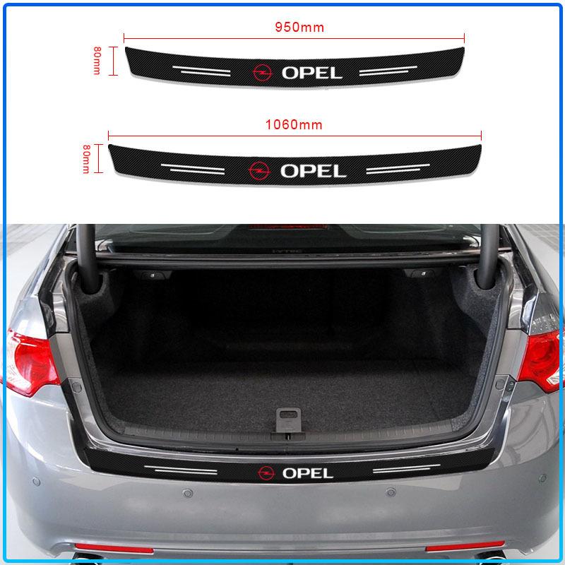 1 Pezzo Paraurti Posteriore in Fibra di Carbonio per Auto Protezione Bagagliaio Adesivi 3D Per Opel Astra C G H Insignia J K Zafira B Corsa Vectra C Corsa C