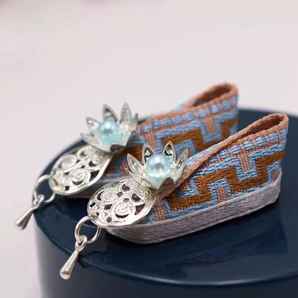 30cm Doll Ancient Shoes Quality Princess Flower Shoes  1/6 Doll Accessories/30cm Doll