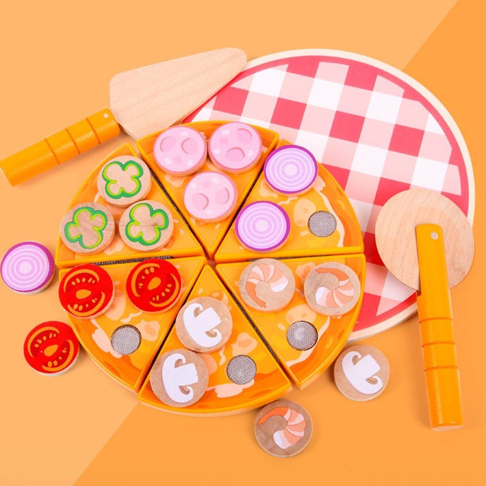 Interactive Pizza Pretend Play Toy Early Education Cookie Play Food Set House Kitchen Toys