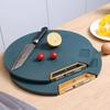 Double-sided Anti-skid and Mildew Resistant Cutting Board PE Kitchen Hanging Cutting Board Raw and Cooked Split Emerald Cutting