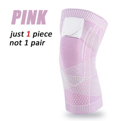 1 Stück Kompressions-Knieschoner Stützmanschette Protektor Elastische Kniebandage Federstütze Volleyball Laufen Silikonpolster