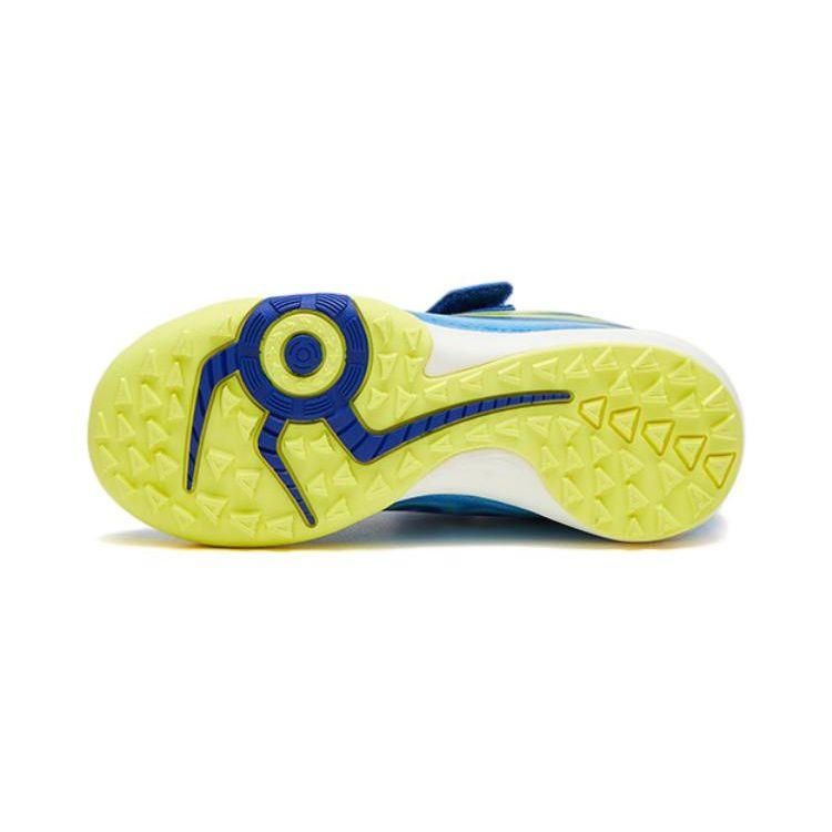Anta Artificial Turf Comprehensive Training Non-Slip Wear-Resistant Low-Top Soccer Shoes Kids sneaker Blue Yellow 312329922-3
