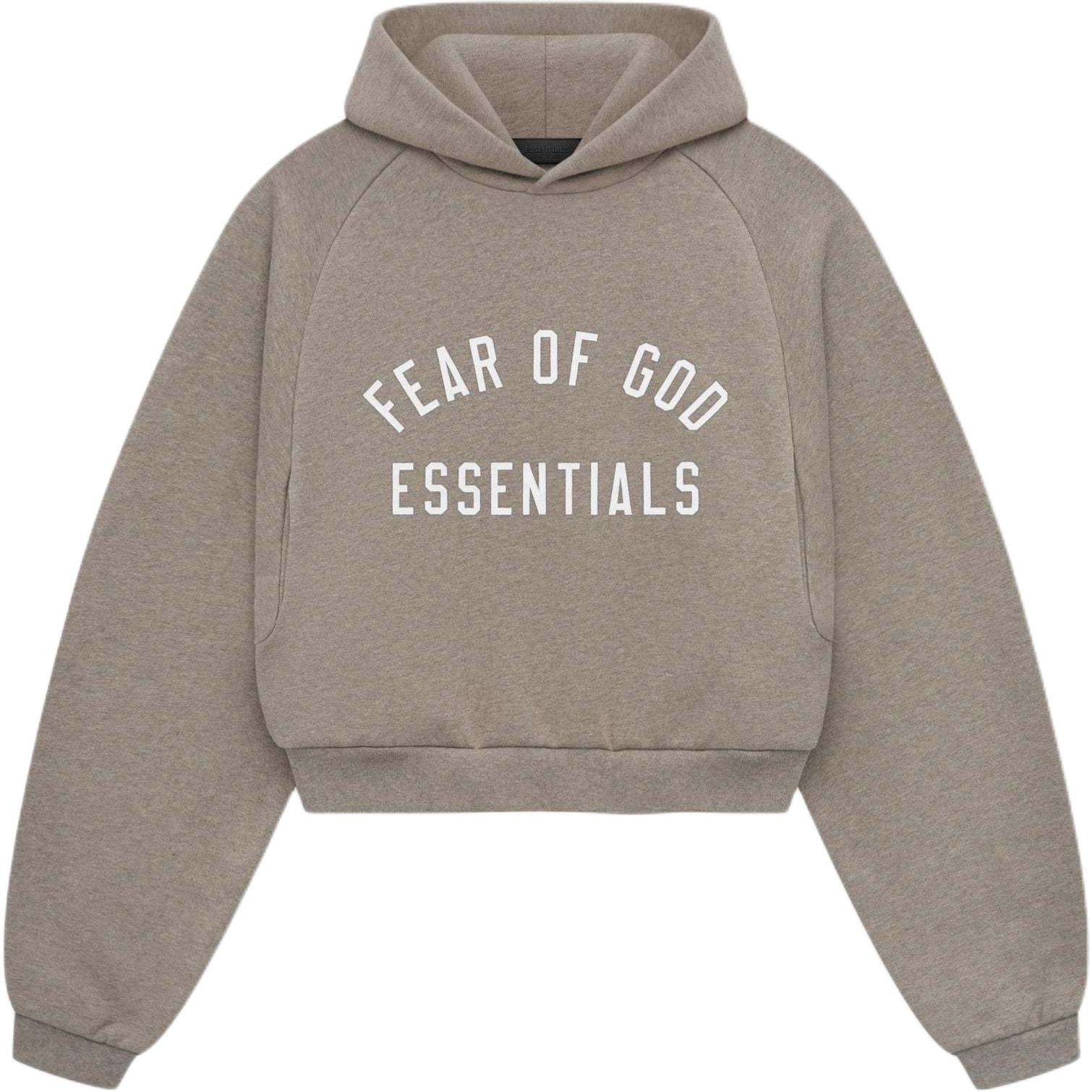 

Fear Of God Essentials Fleece Hooded Letter Minimalist Comfortable Sweatshirt Women sweatshirt 192HO247351FW L