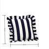 Striped Pillow Case Lotus Leaf Skirt Edge Bedding Pillow Cover  Bedroom Living Room