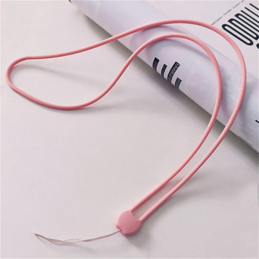 

Badge Lanyard Silicone Phone Hanging Rope Mobile Phone Straps Phone Lanyard Phone Necklace Strap pink