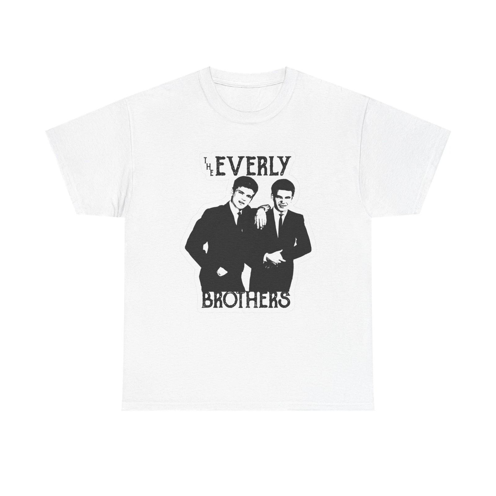 Everley Brothers Retro Graphic TShirt Unisex Heavyweight Pure Cotton AllSeason Streetwear vintage t shirt harajuku S
