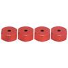 4pcs 5mm to 12mm Combiner Wheel Hub Hex Adapter Accessory for WPL D12 1 10 RC TrucksRed
