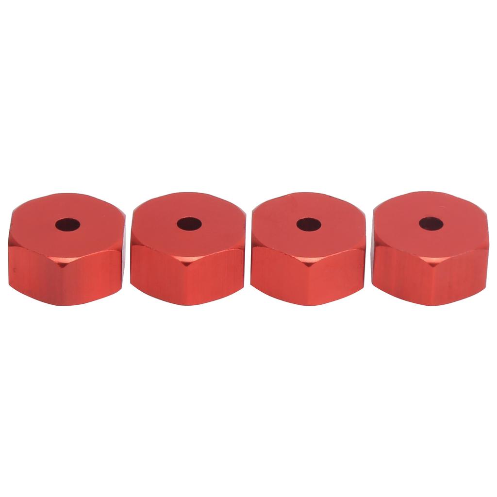 4pcs 5mm To 12mm Combiner Wheel Hub Hex Adapter Accessory for WPL D12 1 10 RC TrucksRed
