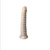 Realistic Silicone Ribbed Dildo with Strong Suction Cup G-Spot Fake Penis Mixed-Color Vaginal Anal Masturbation Toy
