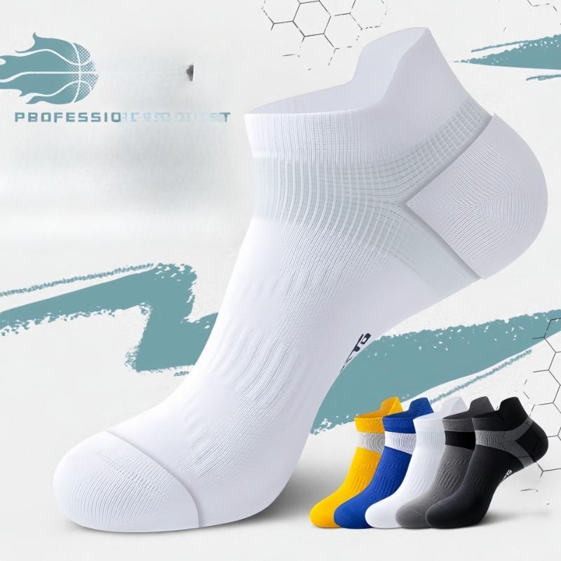 

Sports Socks, Men s Short Socks, Pure Cotton Anti-odor, Summer Professional Running, Marathon, Badminton, Men s Basketball, Boat Socks 1 pair білий