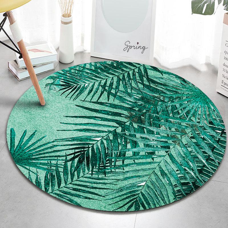 Nordic Round Carpet Cloak Room Computer Swivel Chair Mat Home Bedroom Bedside Mat