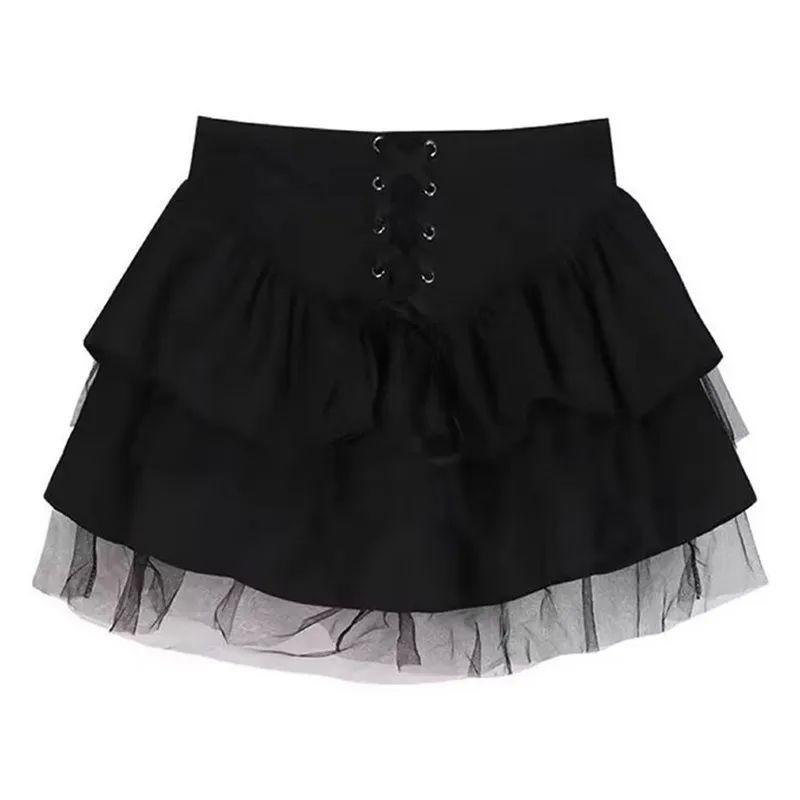 Ballet High Waisted Mesh Short Skirt Ballet Puffy High Waist Mesh Skirt