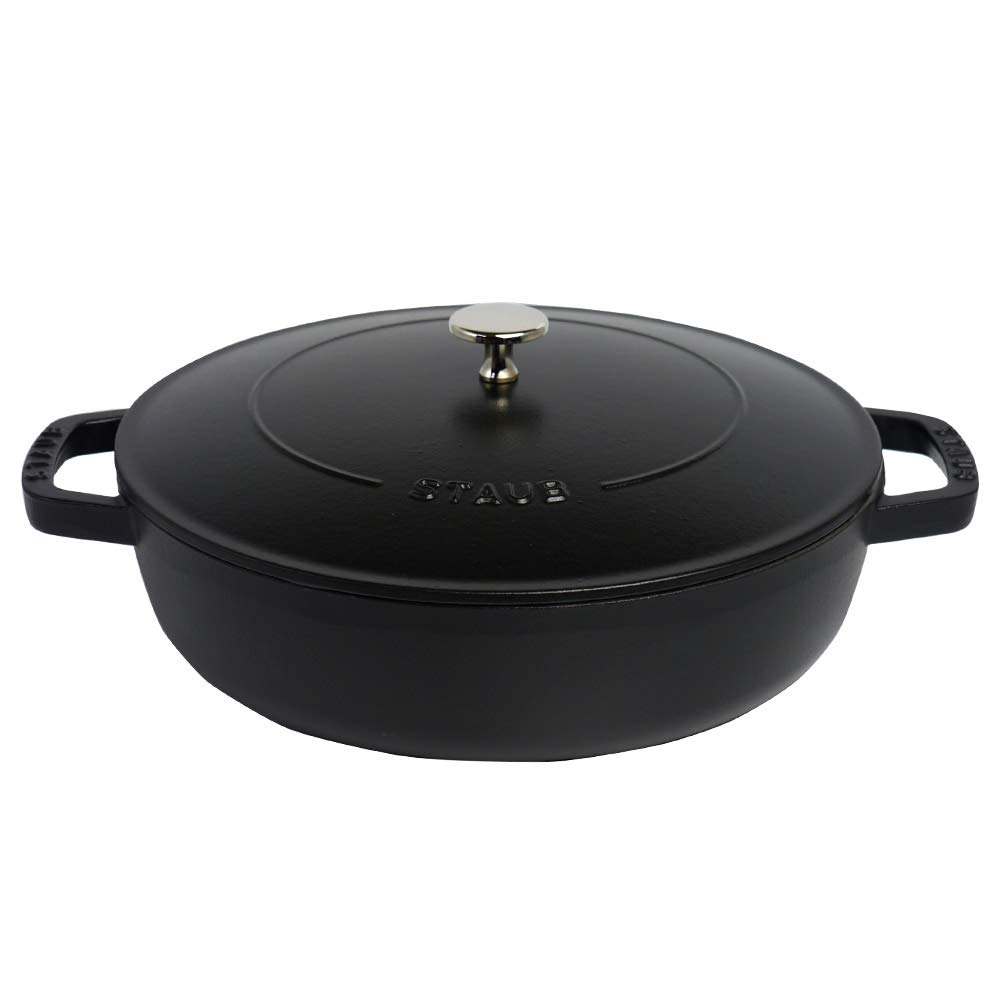 

Сковорода для сотейника staub Blazer 28 см, черная, совместимая с IH [Staub] [Товар] чёрный